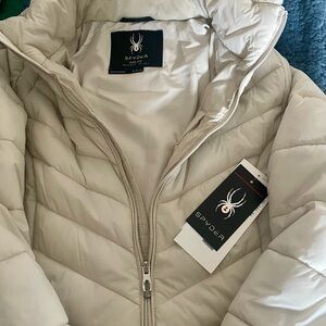 Spyder Women's Off-White Puffer Jacket